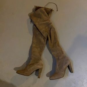 Stuart Weitzman highland praline suede boots